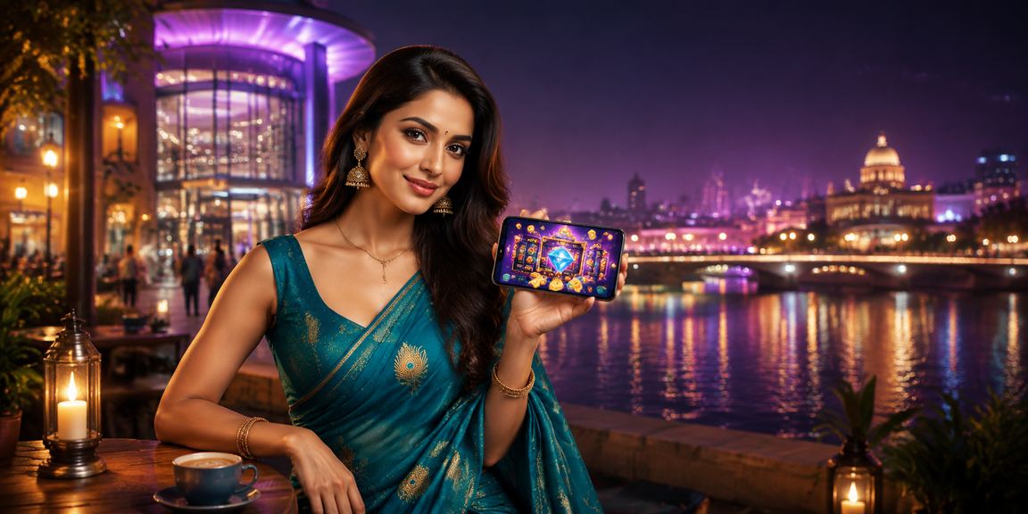 Mobile user playing Teen Patti during travel in India